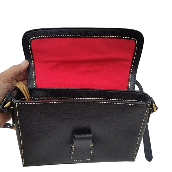 Dooney and Bourke Saffiano Kyra crossbody black European leather see more... - Picture 12 of 16